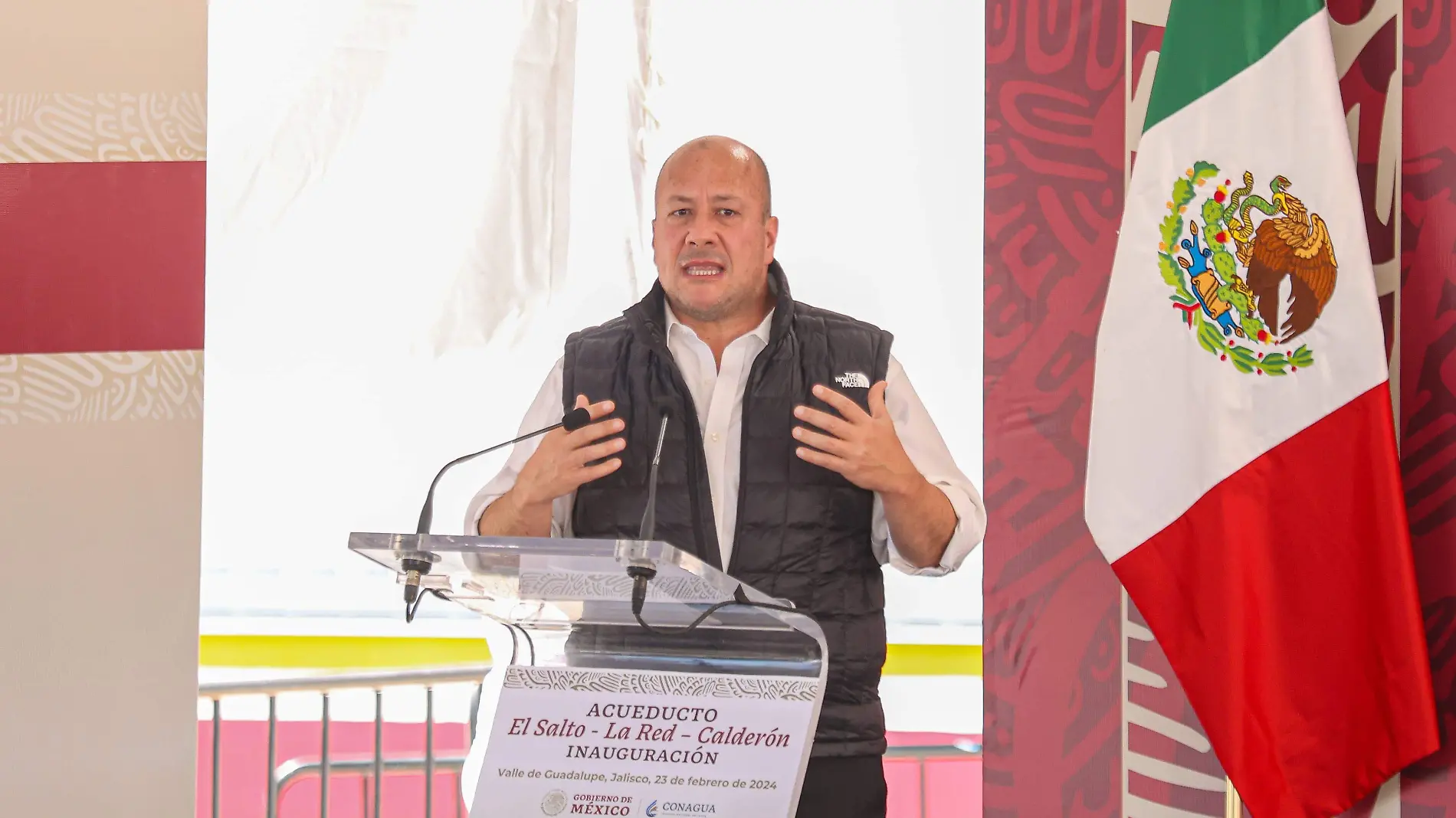 Mensaje Gobernador Enrique Alfaro inauguración acueducto el salto la red calderón